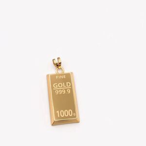 پلاک طلا شمش طرح کلاسیک 1001